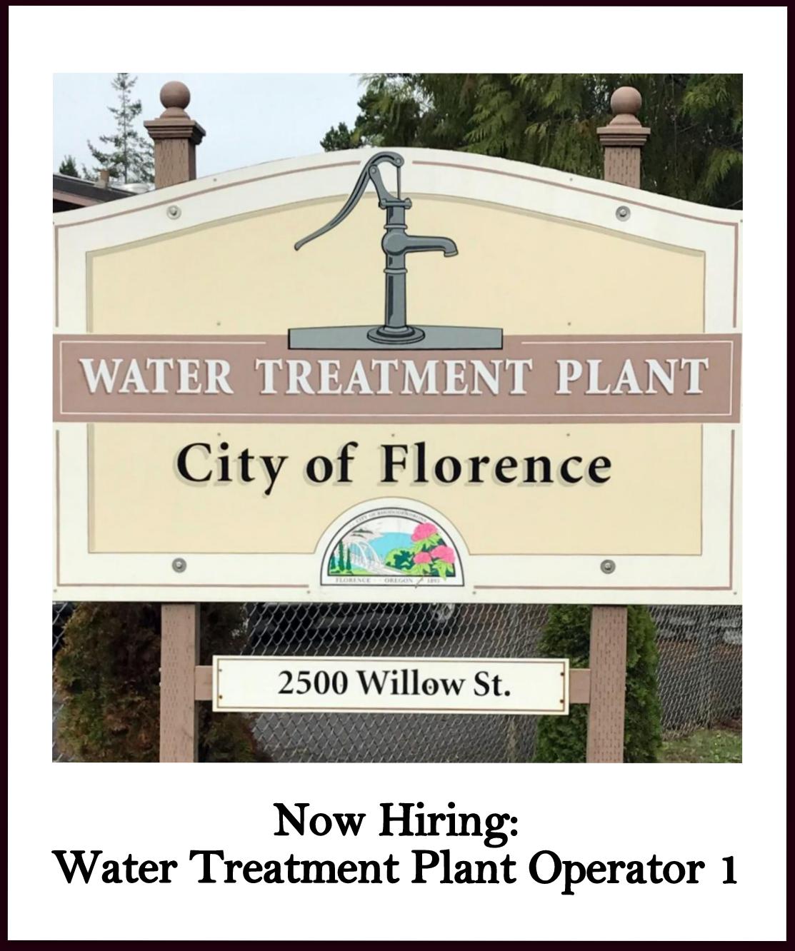 Water Treatment Plant Sign